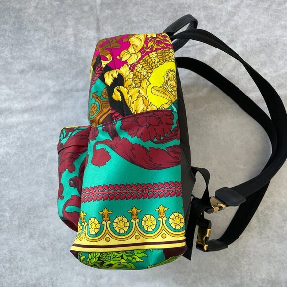 Versace | Nylon Medusa Print Backpack |  Multi color | Preloved